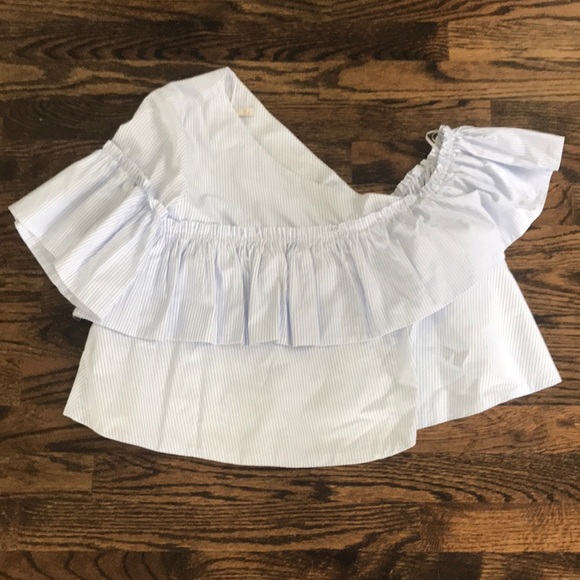 ZARA Trafaluc striped asymmetric top - Picture 2 of 6